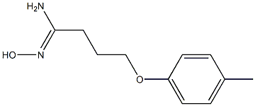 (1Z)-N'-hydroxy-4-(4-methylphenoxy)butanimidamide Structure