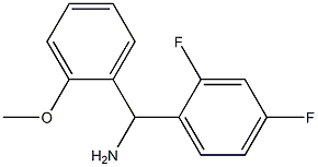 (2,4-difluorophenyl)(2-methoxyphenyl)methanamine Struktur