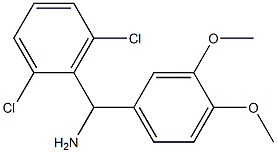 (2,6-dichlorophenyl)(3,4-dimethoxyphenyl)methanamine Structure