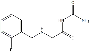 (2-{[(2-fluorophenyl)methyl]amino}acetyl)urea Structure