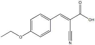 (2E)-2-cyano-3-(4-ethoxyphenyl)prop-2-enoic acid Structure