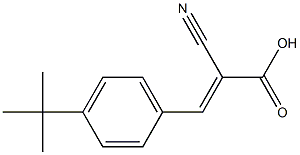 (2E)-3-(4-tert-butylphenyl)-2-cyanoacrylic acid Structure