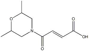 (2E)-4-(2,6-dimethylmorpholin-4-yl)-4-oxobut-2-enoic acid Structure