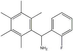 (2-fluorophenyl)(2,3,4,5,6-pentamethylphenyl)methanamine Structure