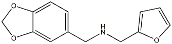 (2H-1,3-benzodioxol-5-ylmethyl)(furan-2-ylmethyl)amine Struktur