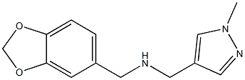 (2H-1,3-benzodioxol-5-ylmethyl)[(1-methyl-1H-pyrazol-4-yl)methyl]amine Structure