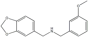 (2H-1,3-benzodioxol-5-ylmethyl)[(3-methoxyphenyl)methyl]amine