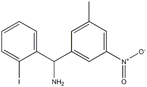 (2-iodophenyl)(3-methyl-5-nitrophenyl)methanamine 结构式
