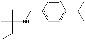 (2-methylbutan-2-yl)({[4-(propan-2-yl)phenyl]methyl})amine Structure