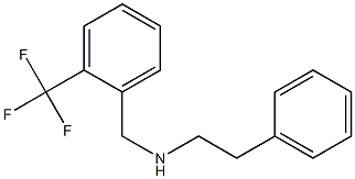 (2-phenylethyl)({[2-(trifluoromethyl)phenyl]methyl})amine Struktur