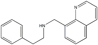 (2-phenylethyl)(quinolin-8-ylmethyl)amine Struktur
