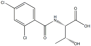 (2S,3R)-2-[(2,4-dichlorobenzoyl)amino]-3-hydroxybutanoic acid Structure