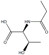 (2S,3R)-3-hydroxy-2-(propionylamino)butanoic acid 结构式
