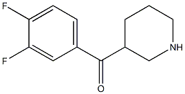(3,4-difluorophenyl)(piperidin-3-yl)methanone Structure