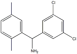 (3,5-dichlorophenyl)(2,5-dimethylphenyl)methanamine Structure