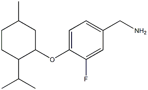 (3-fluoro-4-{[5-methyl-2-(propan-2-yl)cyclohexyl]oxy}phenyl)methanamine