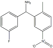 (3-fluorophenyl)(2-methyl-5-nitrophenyl)methanamine 化学構造式