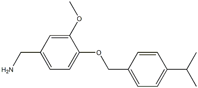 (3-methoxy-4-{[4-(propan-2-yl)phenyl]methoxy}phenyl)methanamine