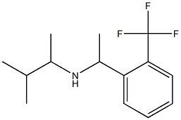 (3-methylbutan-2-yl)({1-[2-(trifluoromethyl)phenyl]ethyl})amine Structure