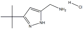 (3-tert-butyl-1H-pyrazol-5-yl)methanamine hydrochloride Structure