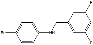 (4-bromophenyl)(3,5-difluorophenyl)methylamine Struktur