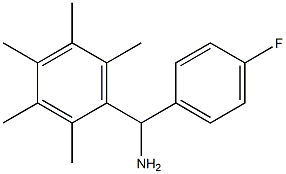 (4-fluorophenyl)(2,3,4,5,6-pentamethylphenyl)methanamine 结构式