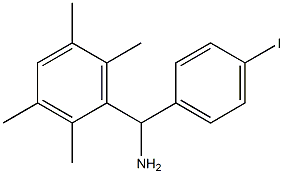 (4-iodophenyl)(2,3,5,6-tetramethylphenyl)methanamine Structure