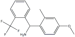 (4-methoxy-2-methylphenyl)[2-(trifluoromethyl)phenyl]methanamine