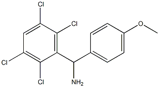 (4-methoxyphenyl)(2,3,5,6-tetrachlorophenyl)methanamine Struktur