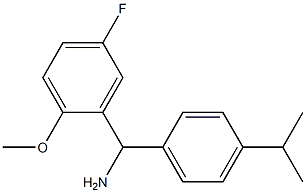 (5-fluoro-2-methoxyphenyl)[4-(propan-2-yl)phenyl]methanamine Struktur