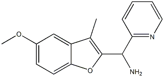 (5-methoxy-3-methyl-1-benzofuran-2-yl)(pyridin-2-yl)methanamine