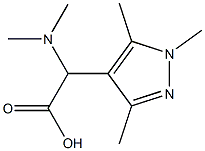 (dimethylamino)(1,3,5-trimethyl-1H-pyrazol-4-yl)acetic acid Structure