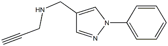 [(1-phenyl-1H-pyrazol-4-yl)methyl](prop-2-yn-1-yl)amine Struktur