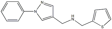[(1-phenyl-1H-pyrazol-4-yl)methyl](thiophen-2-ylmethyl)amine Struktur