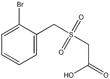 [(2-bromobenzyl)sulfonyl]acetic acid Structure