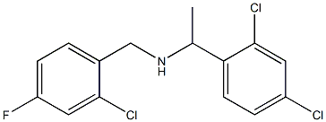 [(2-chloro-4-fluorophenyl)methyl][1-(2,4-dichlorophenyl)ethyl]amine|