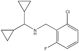 [(2-chloro-6-fluorophenyl)methyl](dicyclopropylmethyl)amine Struktur