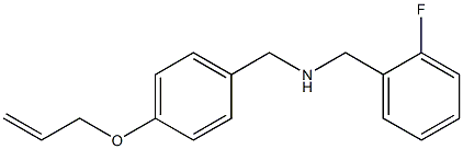 [(2-fluorophenyl)methyl]({[4-(prop-2-en-1-yloxy)phenyl]methyl})amine Struktur