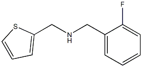 [(2-fluorophenyl)methyl](thiophen-2-ylmethyl)amine Structure