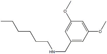 [(3,5-dimethoxyphenyl)methyl](hexyl)amine|