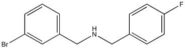 [(3-bromophenyl)methyl][(4-fluorophenyl)methyl]amine Structure