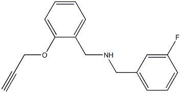[(3-fluorophenyl)methyl]({[2-(prop-2-yn-1-yloxy)phenyl]methyl})amine