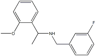 [(3-fluorophenyl)methyl][1-(2-methoxyphenyl)ethyl]amine Structure