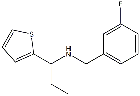 [(3-fluorophenyl)methyl][1-(thiophen-2-yl)propyl]amine Structure