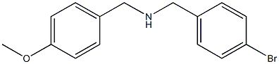 [(4-bromophenyl)methyl][(4-methoxyphenyl)methyl]amine Structure