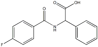[(4-fluorobenzoyl)amino](phenyl)acetic acid Structure