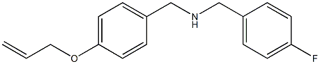 [(4-fluorophenyl)methyl]({[4-(prop-2-en-1-yloxy)phenyl]methyl})amine Struktur