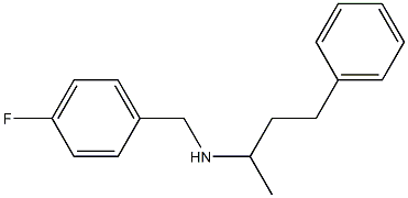 [(4-fluorophenyl)methyl](4-phenylbutan-2-yl)amine Struktur