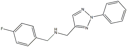 [(4-fluorophenyl)methyl][(2-phenyl-2H-1,2,3-triazol-4-yl)methyl]amine Struktur