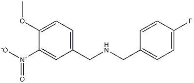 [(4-fluorophenyl)methyl][(4-methoxy-3-nitrophenyl)methyl]amine|